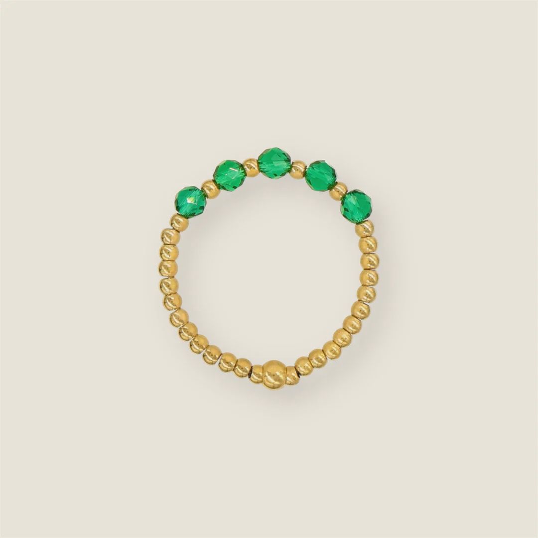 Emerald Facet ring