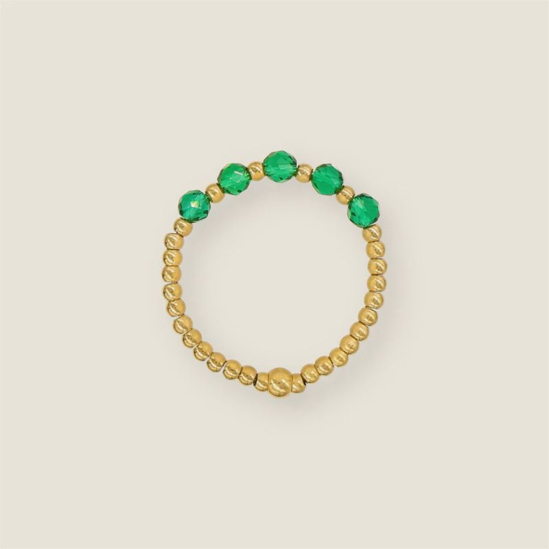 Emerald Facet ring