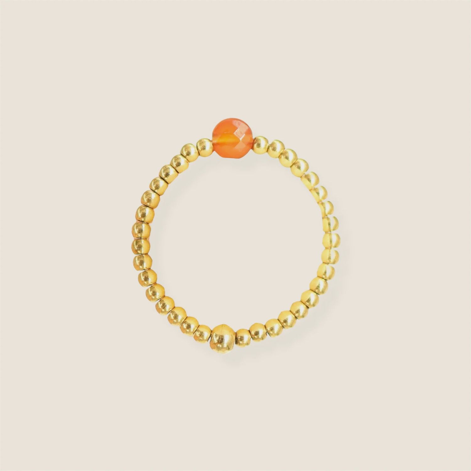 Orange Facet ring