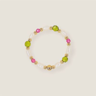 Pearl Facet ring - Green