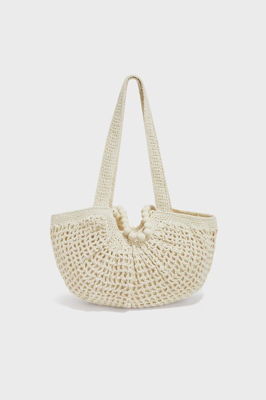 Beach tas rotan BRIA - beige