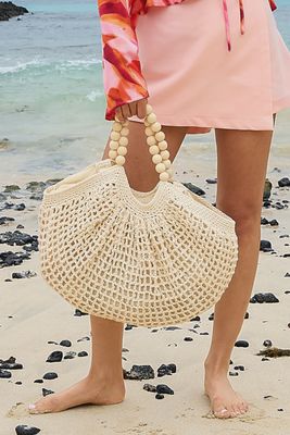 Beach tas rotan BRIA - bruin