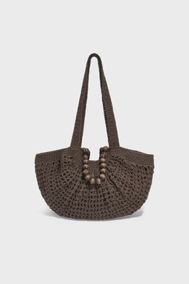 Beach tas rotan BRIA - bruin