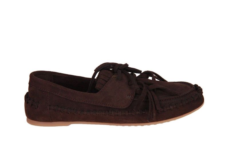Mocassin LONI - suède bruin