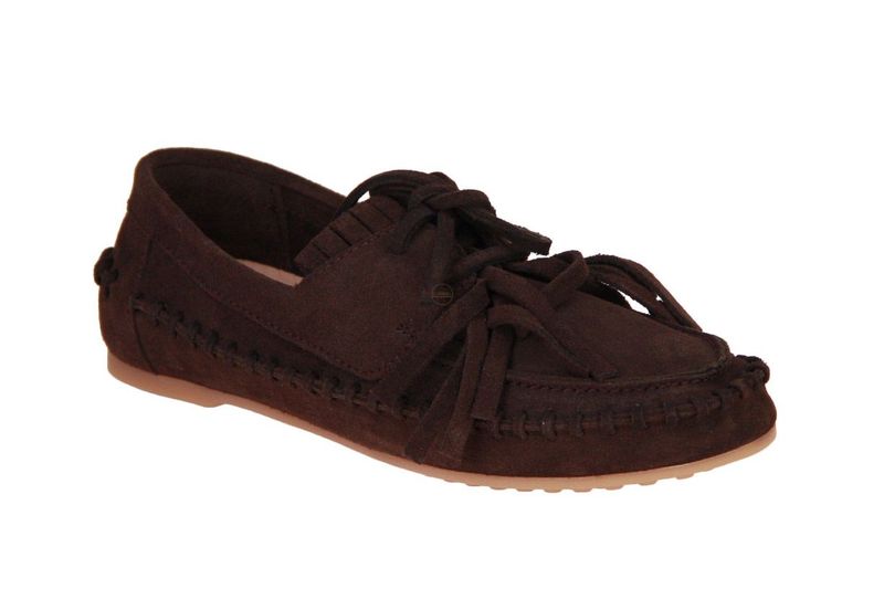 Mocassin LONI - suède bruin