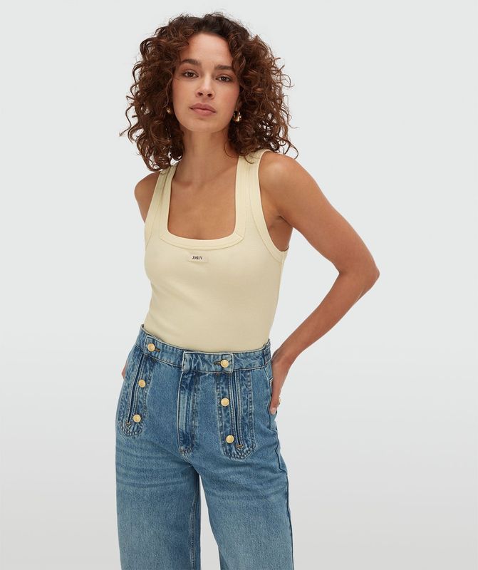 JV DIEDA top - butter yellow