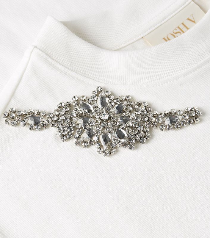 JV ROXY t-shirt met strass detail - off white