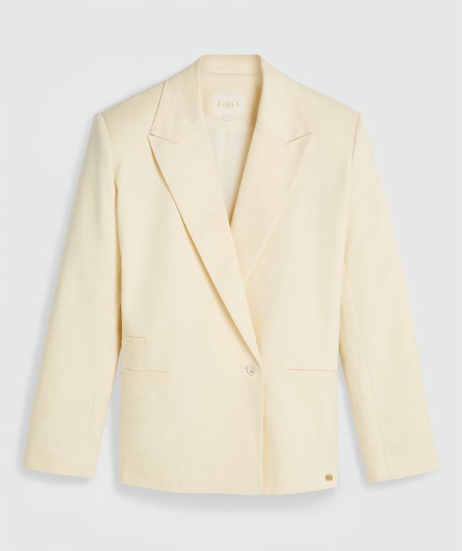 JV BENSON blazer - butter yellow