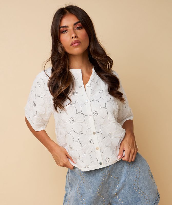 HEYB SUKI top - white