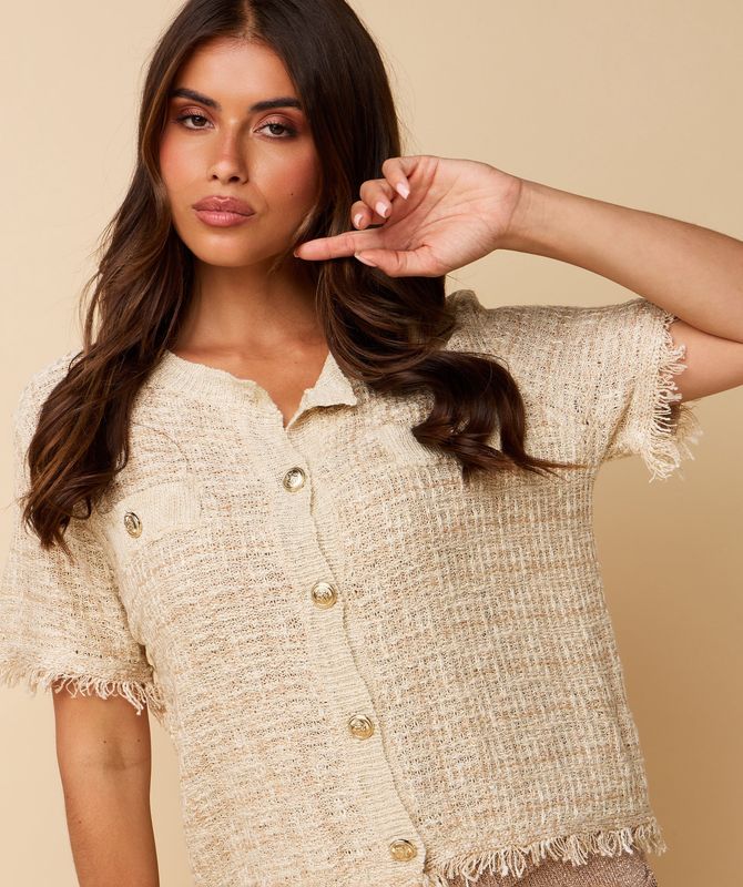 HEYB JANE top - beige/goud