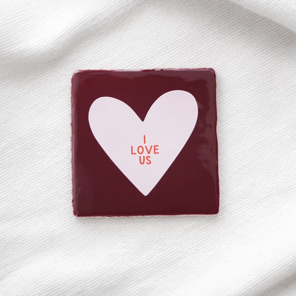 Tegeltje 'I love us'