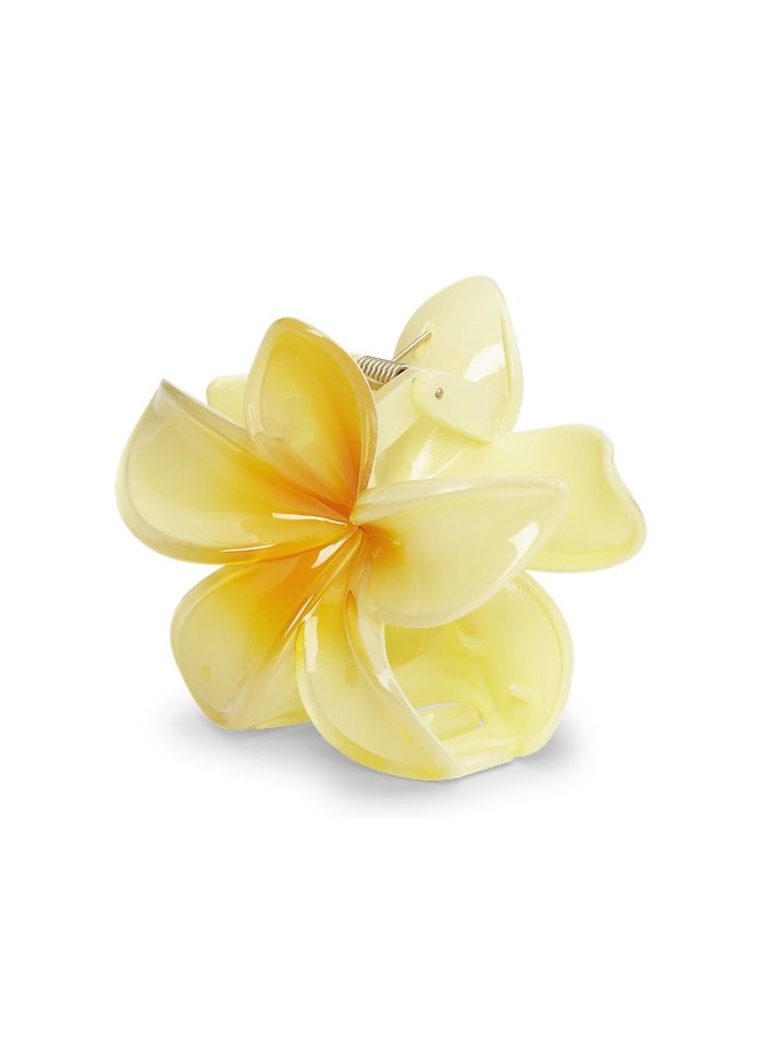 SUI AVA haarclip Plumeria Bisou Big - yellow