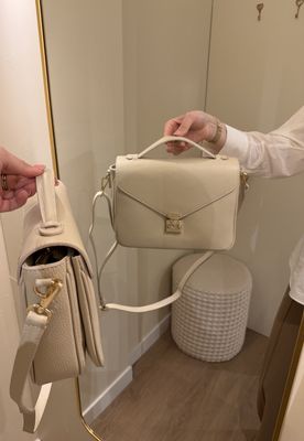 Leren tas 'MÉTIS' - beige