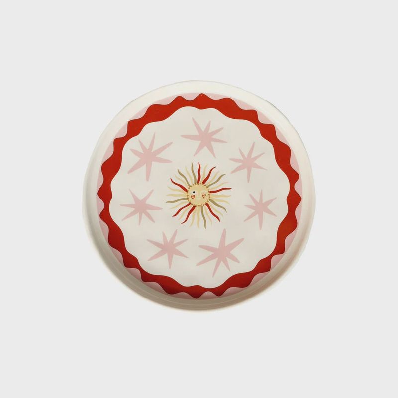 Bordje 'Sun and pink stars'