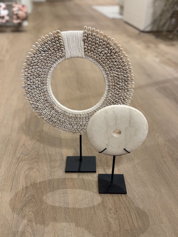 Ornament 'Marble Stone' -  wiel: Ø15,5 cm