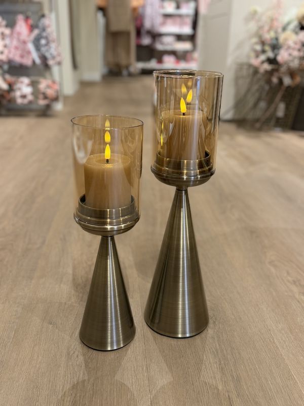 Kandelaar ROSY - aluminium goud