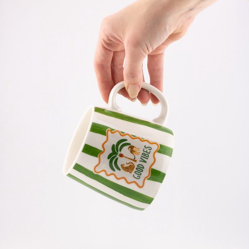 Mok 'Good Vibes' - 12,6x9,2x9,5cm