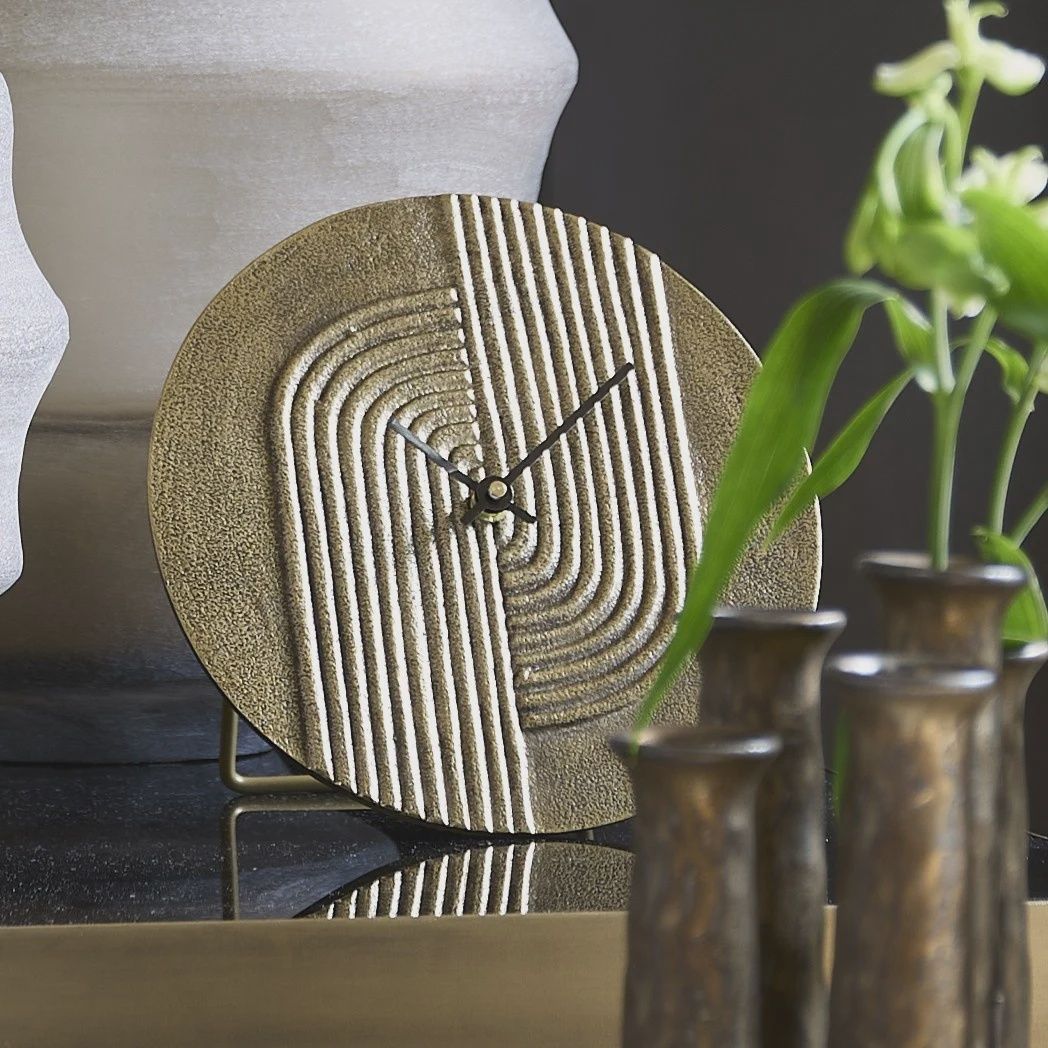 Klok staand - brons | Ø21 cm