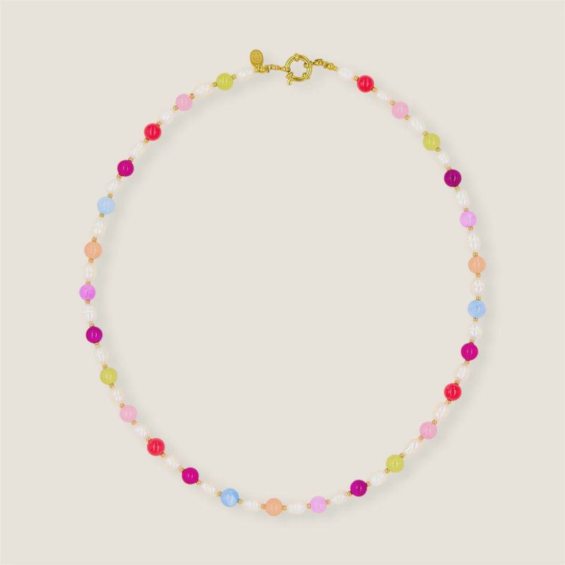 Rainbow Pearl ketting