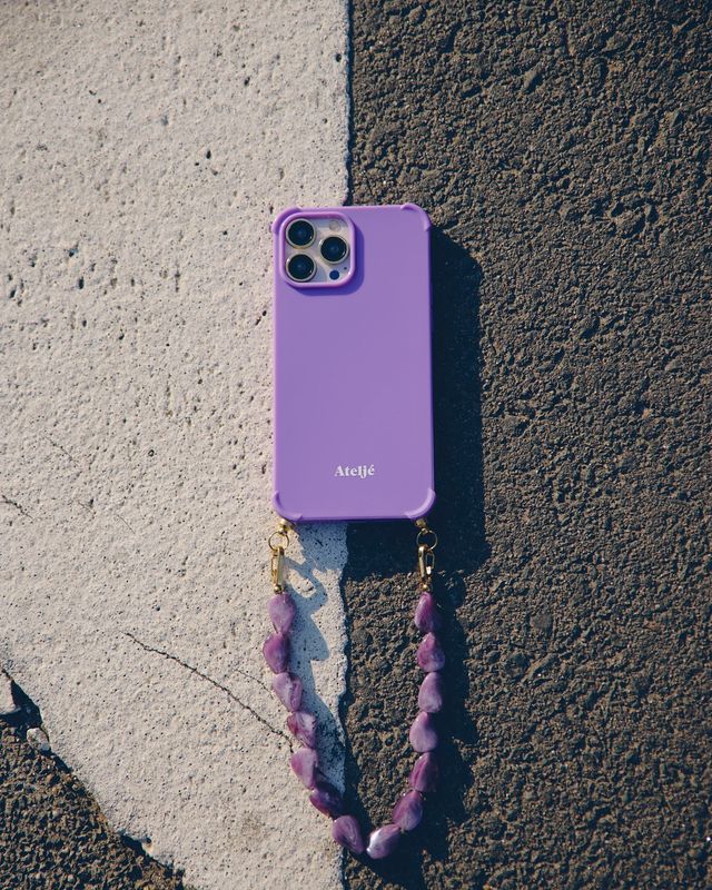 Kort telefoonkoord 'Orchid'