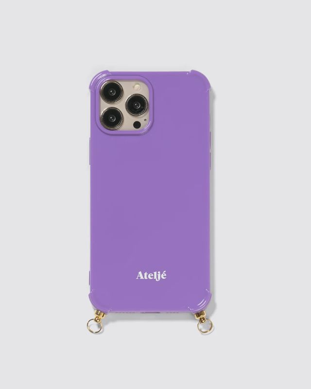 iPhone hoesje met ringetjes 'Violet'