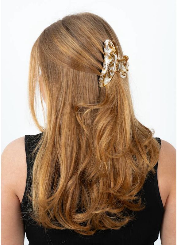 SUI AVA haarclip | Helle Plage Big - brown mix