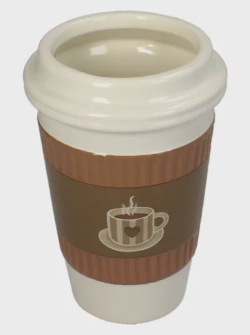 Vaas 'Coffee To Go' - beige/bruin