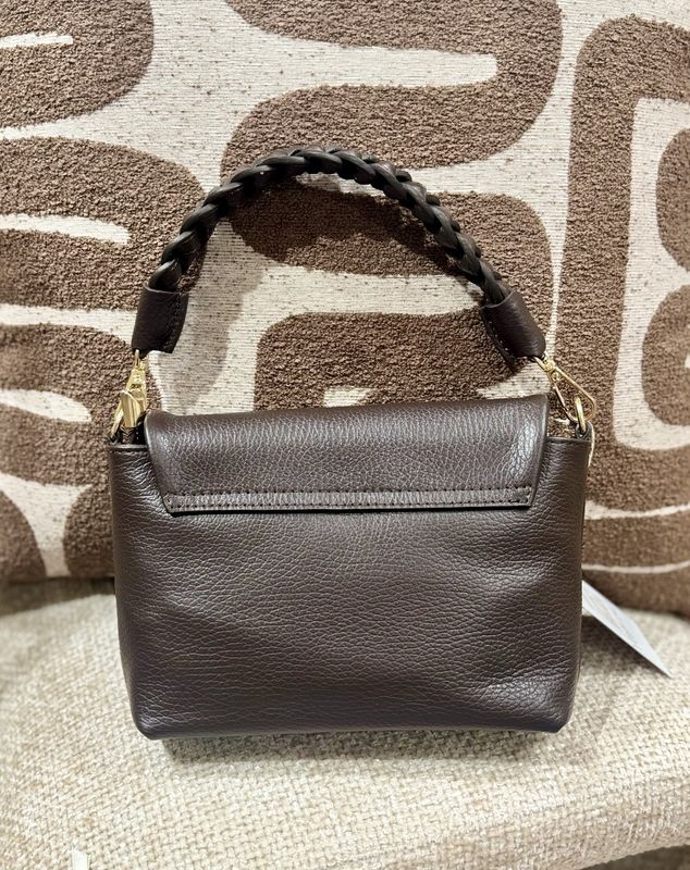 Tas Hailey echt leer - bruin