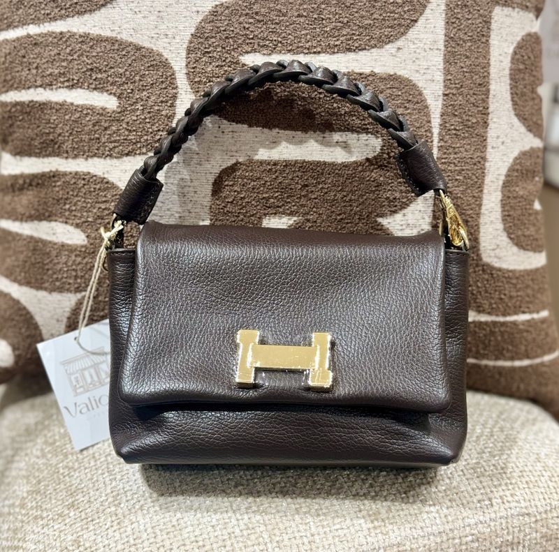 Tas Hailey echt leer - bruin