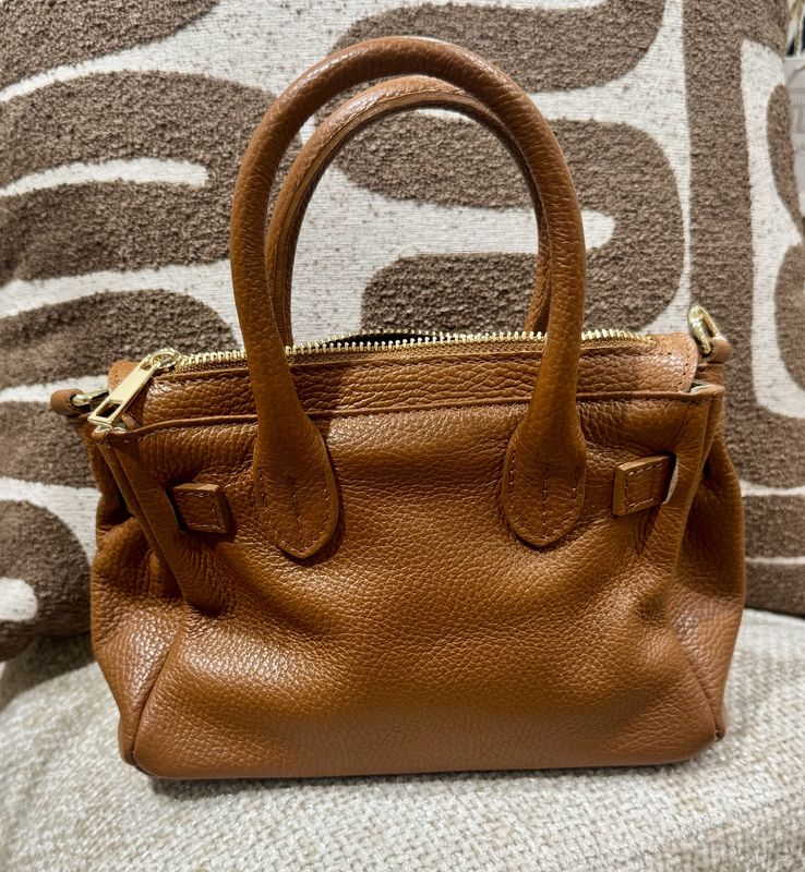 Tas Paris Hermie echt leer - cognac