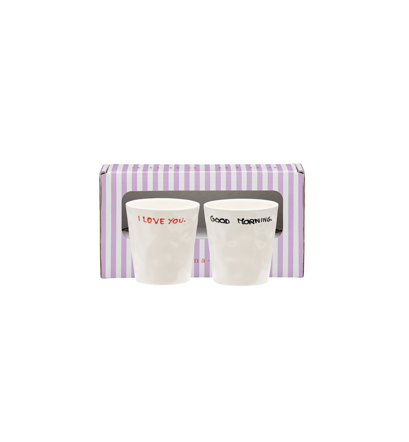 Set van 2 koffiekopjes 'Perfect Morning' - handmade