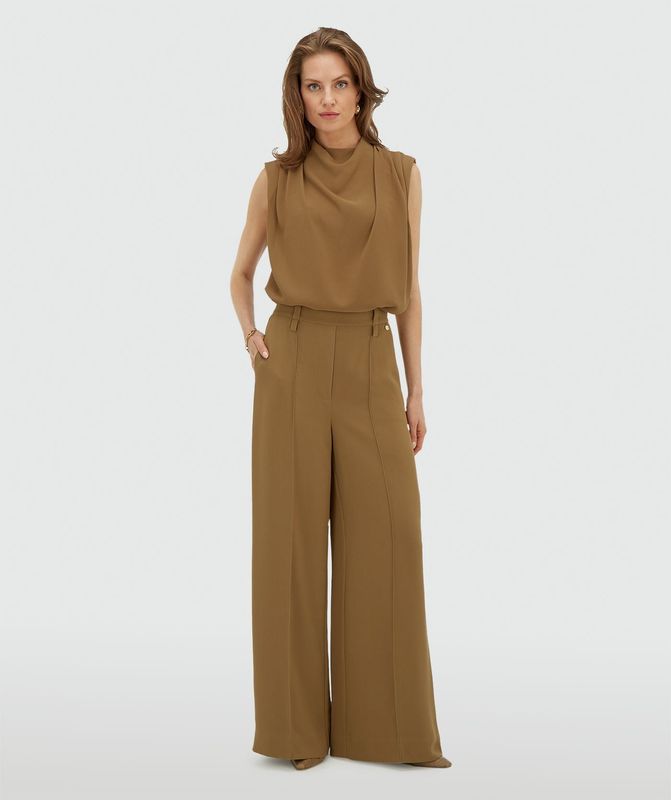JV ESSA high waisted pantalon - khaki