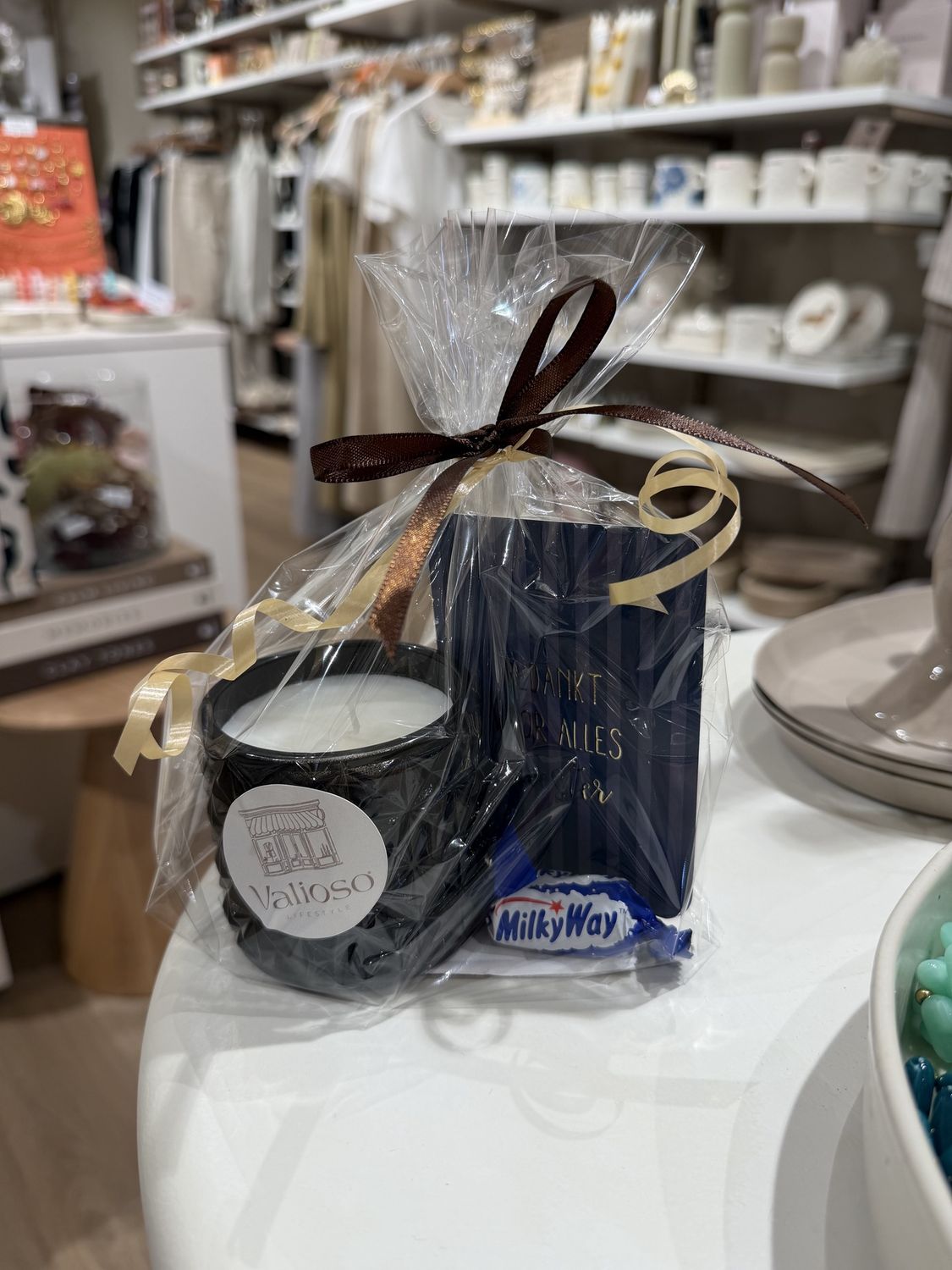 Pakket Bedankt meester - kaarsje, kaartje, chocola