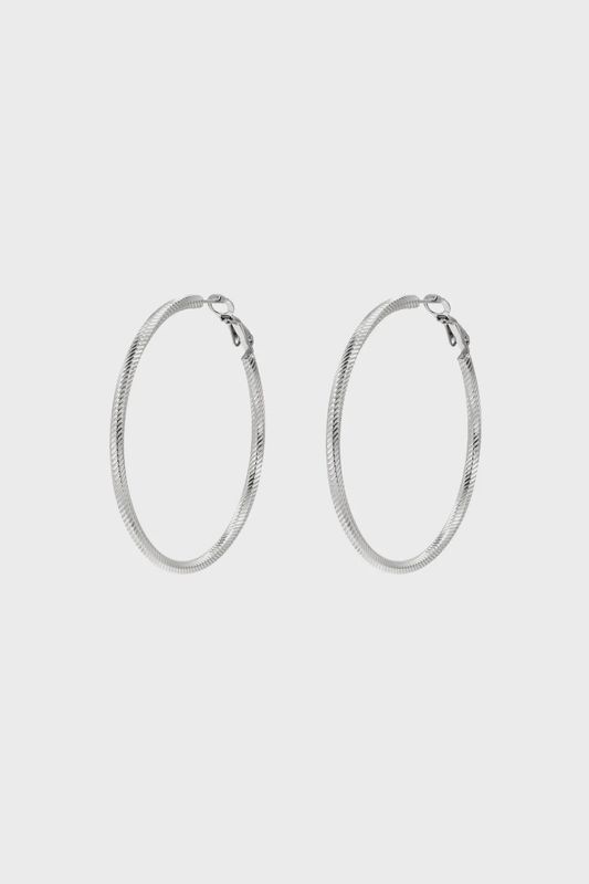 Oorbellen Hoop Structure - 5cm