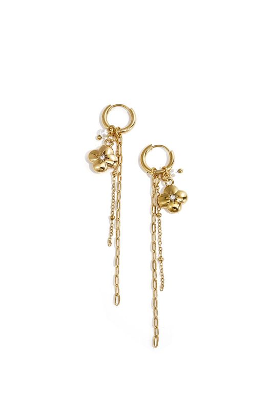 Oorbellen Clover Pearl