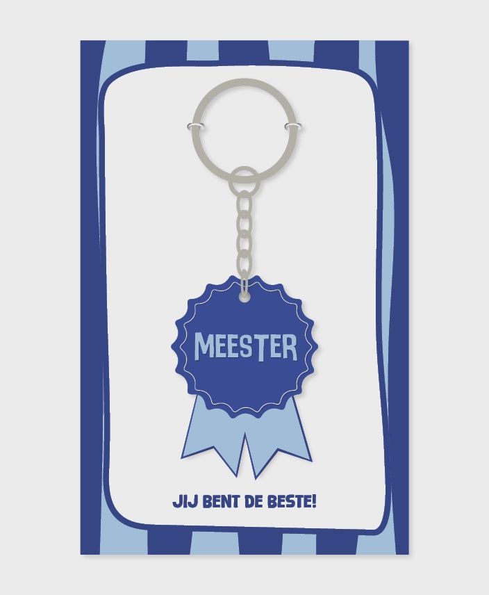 Sleutelhanger 'Meester'