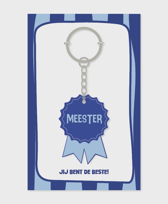 Sleutelhanger 'Meester'