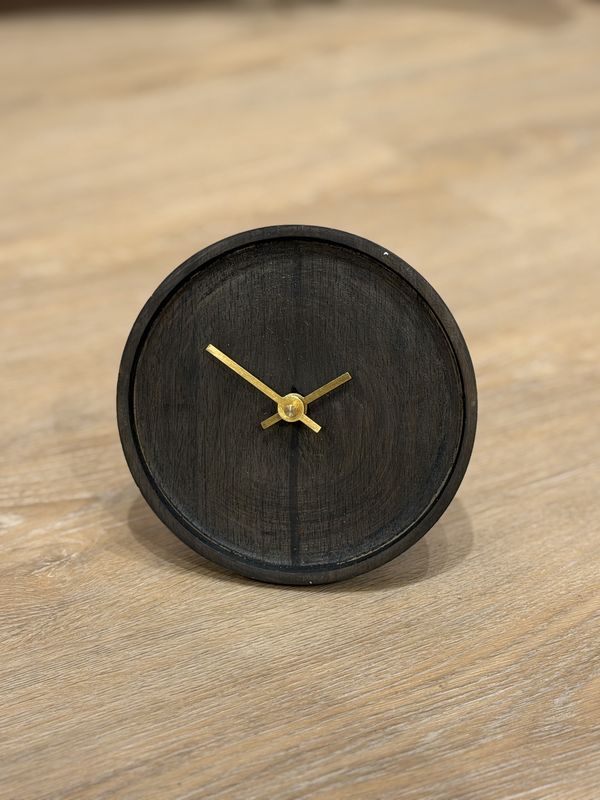 Klok VETI | Ø15cm - mangohout bruin