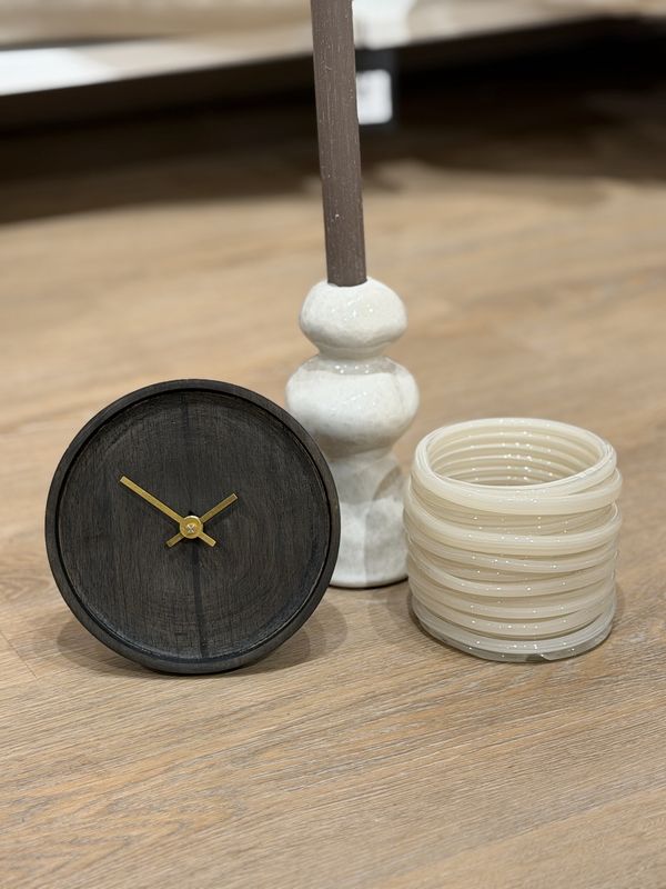 Klok VETI | Ø15cm - mangohout bruin