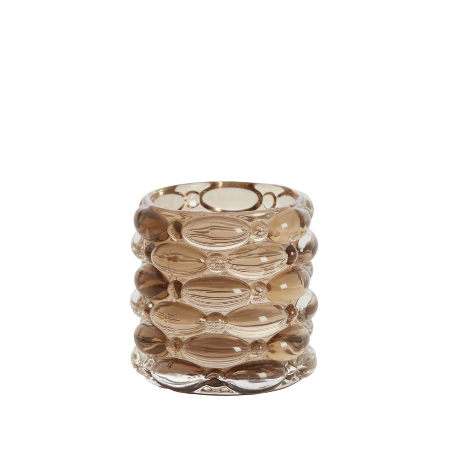 Theelicht WADLEY | Ø9,5cm - dark brown