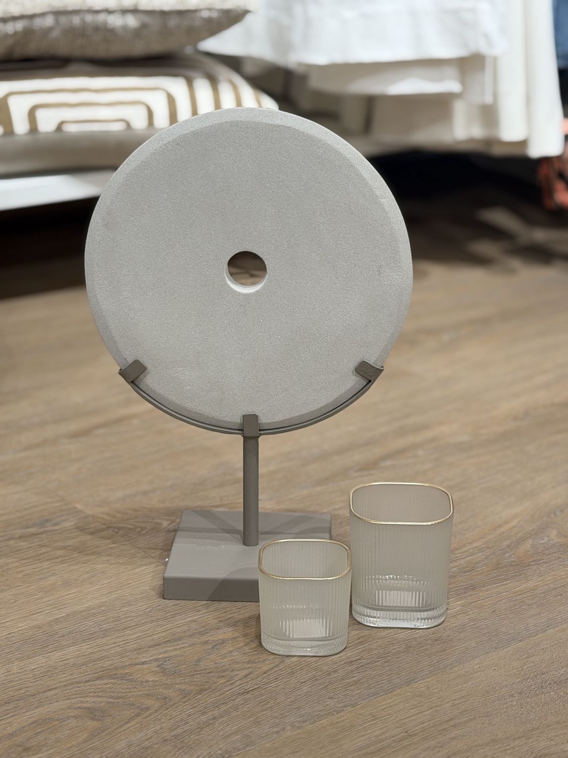 Ornament RYLEE zandsteen | Ø35,5x28h cm - beige