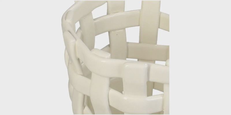 Organizer Mand | Ø12.5x14cm - off white