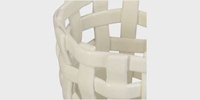 Organizer Mand | Ø12.5x14cm - off white