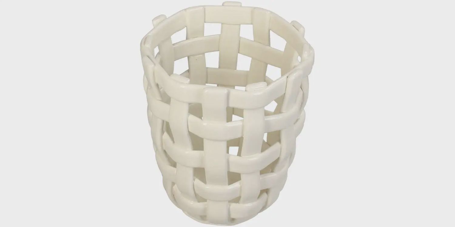 Organizer Mand | Ø12.5x14cm - off white