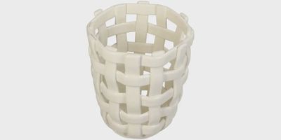 Organizer Mand | Ø12.5x14cm - off white