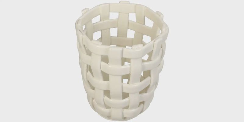 Organizer Mand | Ø12.5x14cm - off white