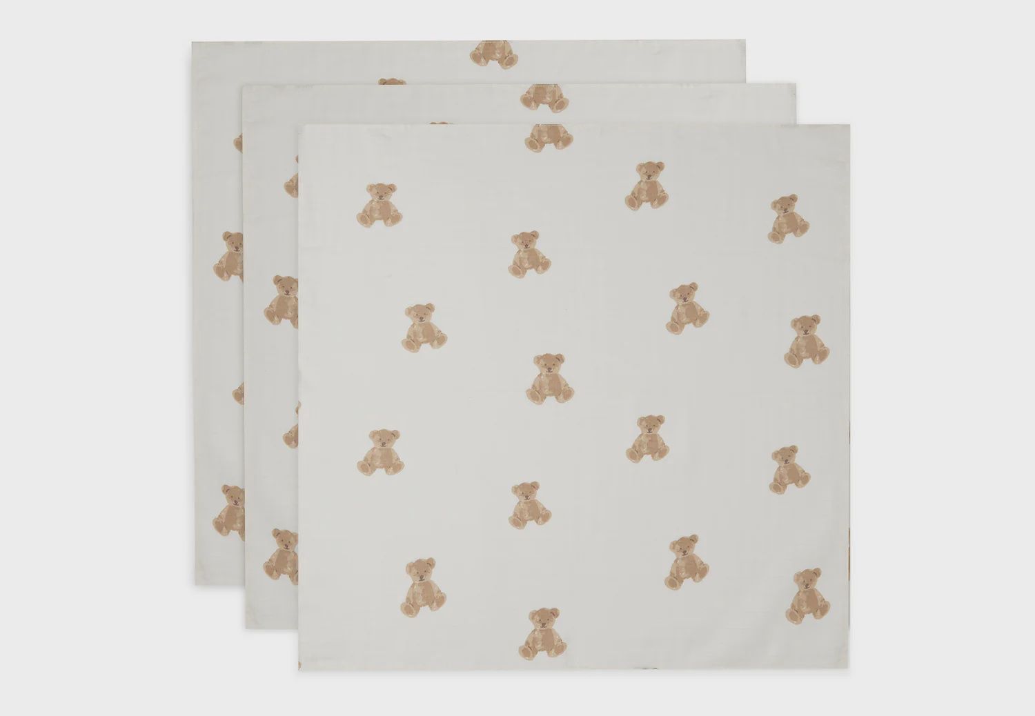 Hydrofiele doeken 70x70cm | Teddy Bear - 3 Stuks