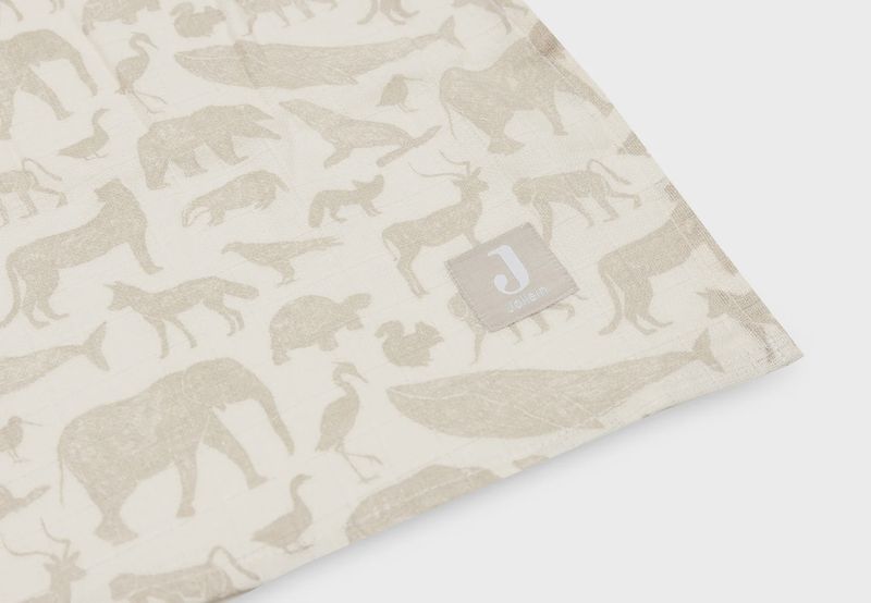 Hydrofiele doeken 115x115cm | Animals - 2 Stuks