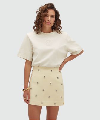 JV ZENO rok met studs | light yellow
