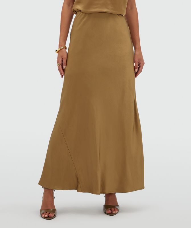 JV COSETTE rok satijn | khaki